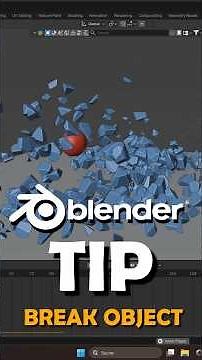 Break Object in Blender 🔥 #3dart #b3d #blender #blender3d #blendertutorial