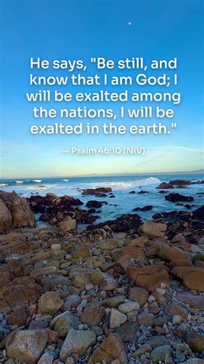 I will be exalted in the earth | Psalm 46:10 NIV