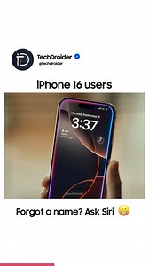 Can Android Do That? iPhone 16 Pro Max AD shows how you won’t forget Names 🫡 iPhone 16 Apple Intelligence Siri AD from Apple. #iPhone16 #Apple #iPhone #Android #Samsung | TechDroider