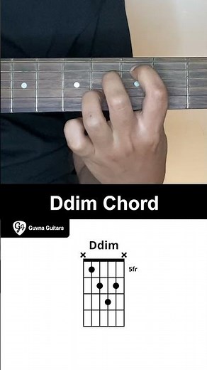 How To Play The Ddim Chord On Guitar - Guvna Guitars