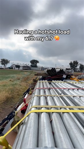 @rileyhotshots on Instagram: "One of my heaviest loads so far… & never budged 💪🏼 580 miles and dropped ✅ #hotshottrucking #trucking #hotshothauling #hotshot #freight #truckingindustry #construction"