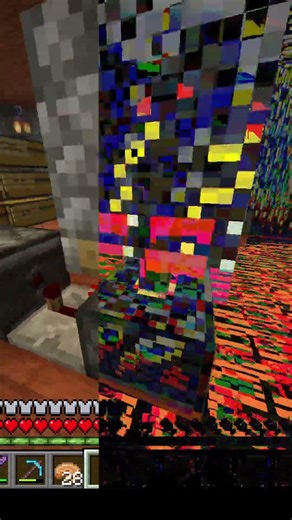 What if you xor every frame with previous frame? #minecraft