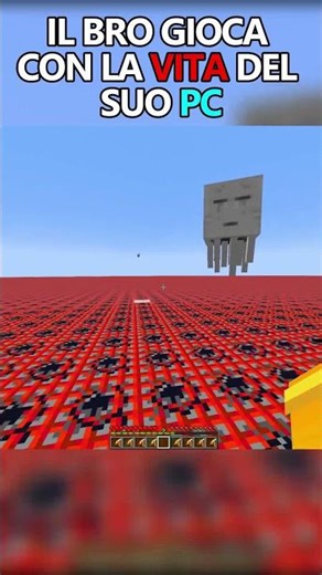 MINECRAFT CONTRO IL MIO PC 💀🥀 #challenge #shorts #minecraft