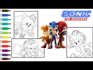 Sonic the Hedgehog 2 Coloring Compilation | Sonic Coloring Book Pages | Sonic Knuckles Tails