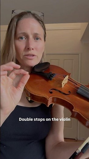 Easy double stops tutorial #violinlessons #violinlesson #violintutorial #violinteacher
