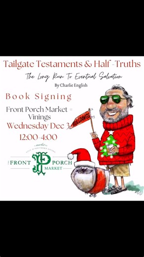 Vinings! Come see me at The Front Porch of Vinings until 4:00!!!🎉🎄🎁🎉 | Charlie English