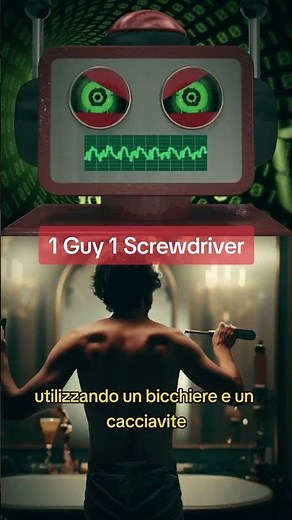 Video Shocking: 1 Guy 1 Screwdriver - Impatto Visivo Scioccante