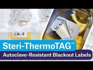 Autoclave-Resistant Blackout Labels | Steri-ThermoTAG™