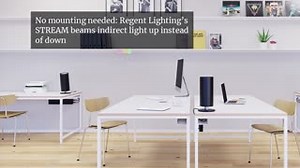 Light Up The Office with Regent Lighting The first ceiling light not attached to the ceiling, Regent Lighting’s uplight STREAM bounces high-quality indirect light back down to create unique workspace atmospheres. Watch the video to learn more. https://tonic.archi/dYo7X | Architonic