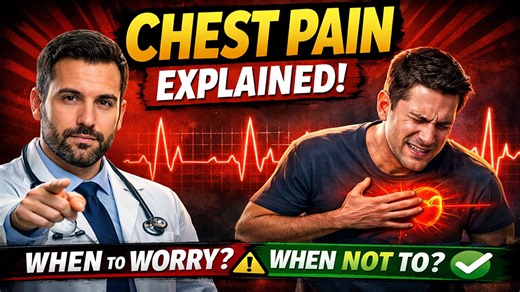 Chest Pain Explained by Doctor | When to Worry & When It’s Safe In this video, a doctor clearly explains chest pain explained in a simple and easy way so viewers can understand when chest pain is serious and when it may be safe. Many people search for heart pain explained and what is chest pain because chest pain can feel frightening and confusing. This video helps you understand the chest pain meaning, common chest pain causes, and why pain in chest can happen for different reasons. If you are 