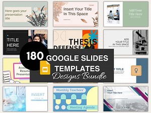 Google Slide Template Powerpoint Presentation Template Minimal Google Slides Webinar Presentation Modern Presentation Slides Template - Etsy
