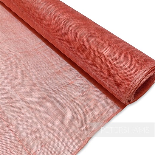 Coral Sinamay Fabric for Millinery, Hat & Fascinator Making 1/2 Metre - Etsy Australia
