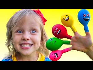Lagu Keluarga Jari Ayah dengan Balon - Lagu Anak-Anak Video Edukasi dari Alex dan Nastya