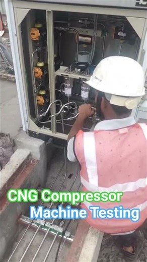 CNG Compressor Machine testing #heavycivil #machinery