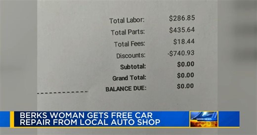 'Let's see what we can do to help': Berks woman struggling financially gets free car repair from local auto repair shop