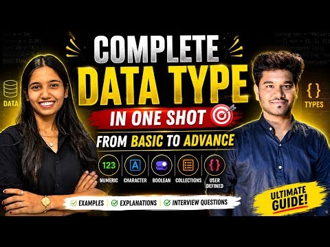 🚀 Complete Data Types in One Shot | Basic to Advanced Python Tutorial 🐍