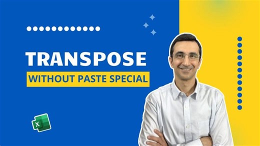 Stop Copy-Pasting! TRANSPOSE Function in Excel 365 Explained | Qling