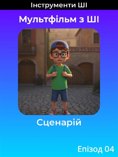 4. Створення мультфільму з ШІ. Сценарій. У цьому відео показуємр, як структурований сценарій мультфільму за допомогою ChatGPT та інструменту Animation Script Builder. У наступному відео — створюємо персонажів. Підпишіться, щоб не пропустити. #освіта #вчителі #урок #навчання #школа #мультфільм