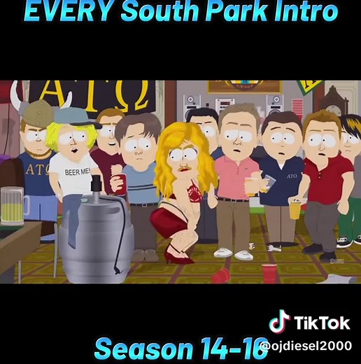 Here’s every South Park intro . . . . . . . #foryourpage #fyp #southpark #southparkedit #southparkfandom