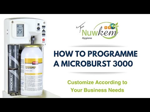 How to Programme a Microburst 3000