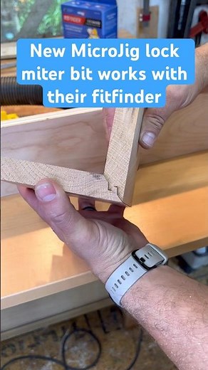 New MicroJig lock miter joint router bit has easy setup #woodworking #tools #woodshop