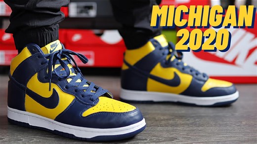 Top 10 Nike Dunks: Nike Dunk High 'Michigan' On-Foot Review