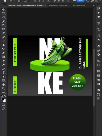 Learn how to design an eye-catching shoes poster in Photoshop! This tutorial shows you step by step techniques for creating professional posters for shoes, using colors, typography, and effects. What you’ll learn: Photoshop basics for poster design Layer management & text effects Color grading and styling Creating professional shoes posters for print or digital use #Photoshop #PosterDesign #ShoesPoster #GraphicDesign #DesignTutorial