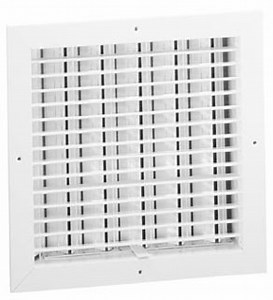 Hart & Cooley 12934 18 x 18 inch Aluminum Ceiling Diffuser with OBD Damper - ECFM Series