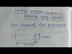 how to write a Basic cnc fanuc turning facing cycle program using single tool G72 and G70 in tamil