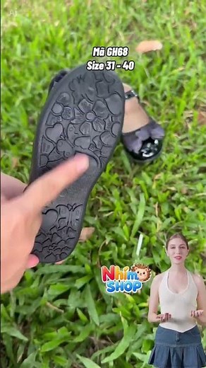 Giày búp bê đen cho bé gái | Giày bé gái chụp ảnh kỉ yếu | Giày đồng phục Vinschool, Ngôi Sao GH68