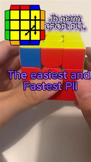 FASTEST & EASIEST PLL | Jb perm #rubikscube #speedcubing
