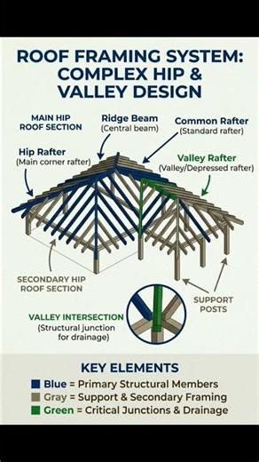 Roof Framing System | #Shorts