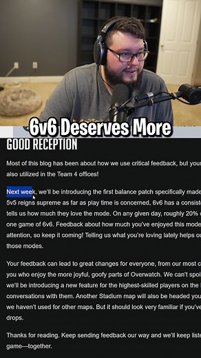 26K views · 103 reactions | 6v6 gets a balance patch... better late than never I guess #gaming #overwatch #overwatch2 | Flats | Facebook
