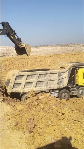 viral Volvo #excavator dumper 460 loading column is short video #trending