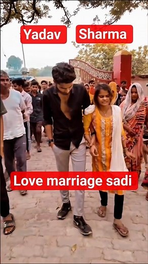 गांव में love marriage sadi 🤩🥀🥰 🥹🥺 ][ #love #ytstudioes #trending #wedding #viral #shorts #video