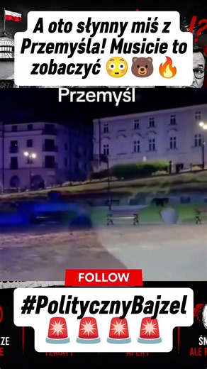 A oto słynny miś z Przemyśla! Musicie to zobaczyć 😳🐻🔥