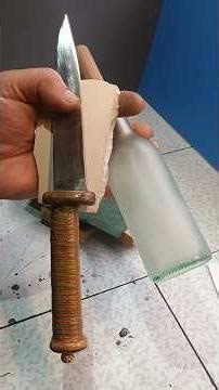 How to improve the cutting performance of ceramic vs. sanded glass? #knives