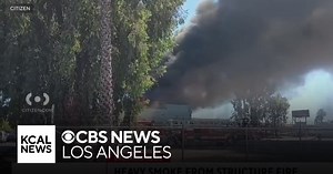 Large fire engulfs vacant commercial building in Panorama City