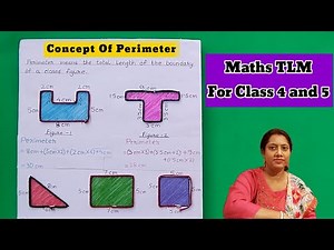 Concept Of Perimeter | Maths TLM for Class 4 And 5 | Perimeter TLM Making