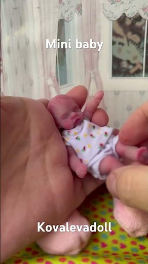 Squishy mini silicone baby doll. She can take a bottle! #realistic #siliconebaby #soft #minibaby