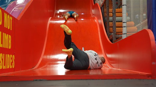 Watch how these grown men stay in a trampoline park for a week