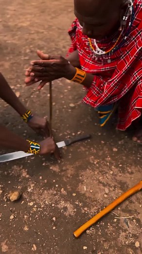 Traditional Maasai Fire Making Technique Explained