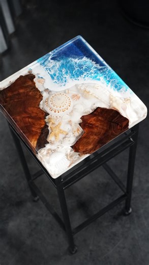 51 reactions · 4 comments | Final reveal on this sea scape table!...