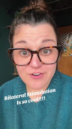 Bilateral stimulation has so many proven benefits and is so easy to incorporate into your life! Bilateral stimulation is a huge foundation for a lot of trauma processing work such as EMDR as well! #themoreyouknow💫 #traumahealing #crazy #whoadude