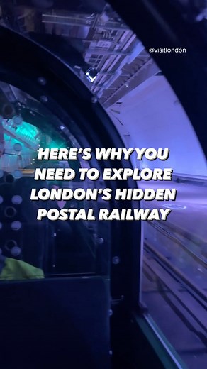 VISIT LONDON on Instagram: "Ride through London’s hidden 100-year-old postal railway at @thepostalmuseum🚂 Deep beneath the streets of London, you’ll find a secret underground train called the Mail Rail, where visitors can explore the city’s hidden postal railway and discover the fascinating history of London’s postal service. Jump onboard the miniature train and travel through original tunnels and abandoned platforms, and enjoy interactive exhibits that bring more than 100 years of postal engin