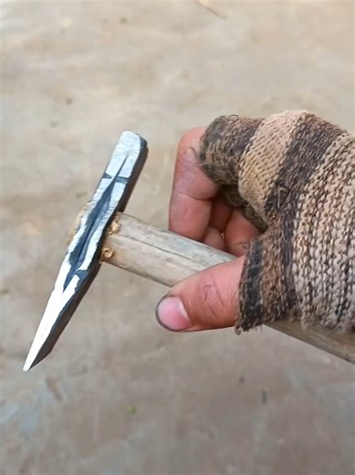 Forging a Brick Hammer from Old Bearing Ring