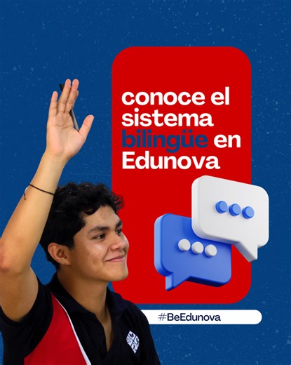 "¡Con un sistema bilingüe, tus hijos abren puertas al mundo! 🌍💬 En el Instituto Edunova, dominamos dos idiomas para preparar a los líderes del mañana. #EducaciónBilingüe #FuturoGlobal #Edunova" | Instituto EDUNOVA