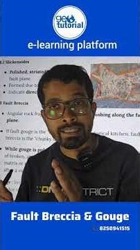 Fault Breccia & Gouge | Geotectonic | Faults : Origin, Types & Landscape #geography
