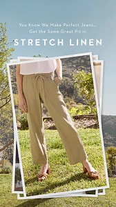 Premium linen. Just enough stretch. Flattering design that holds you in. Our lightweight stretch linen bottoms have it all. | NYDJ | Facebook