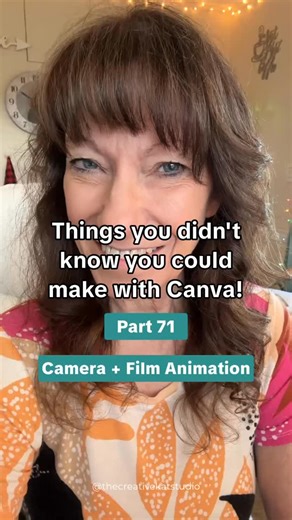 Kat Cornell | Canva Tips + Training on Instagram: "Try this fun camera and film animation effect in Canva! I still love when Canva surprises me, and this animation is one of those moments. A simple camera, a quick flash, and suddenly it looks like the photo was actually taken and printed right out. This isn’t about fancy tools or complicated timelines. It’s just understanding how Canva animations, frames, and timing work together. Once that clicks, your designs start feeling way more alive. If y